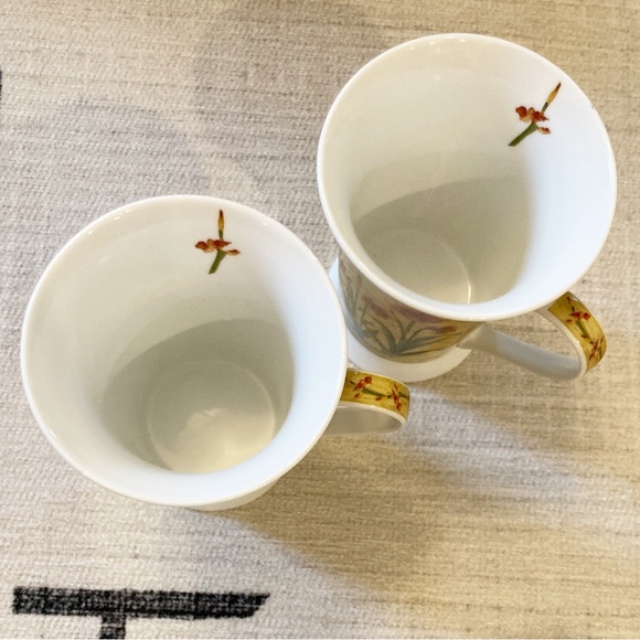 Porcelain Pimpernel Floral Mug Set from Monticello - Picture 8 of 10